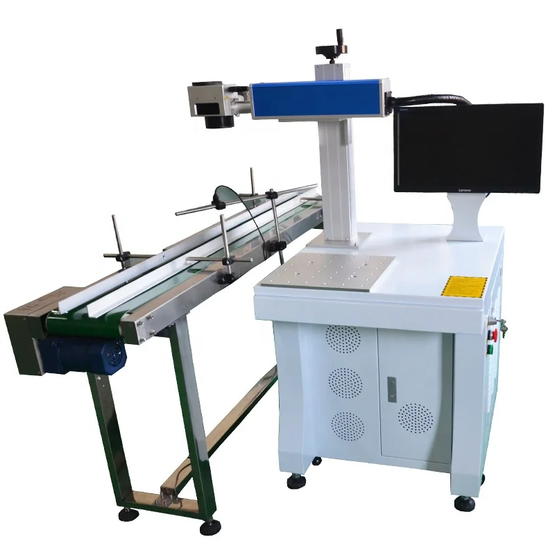 Fiber Laser Marking Machine 30W - 2026년형 컨베이어 벨트가 있는 20W 30W