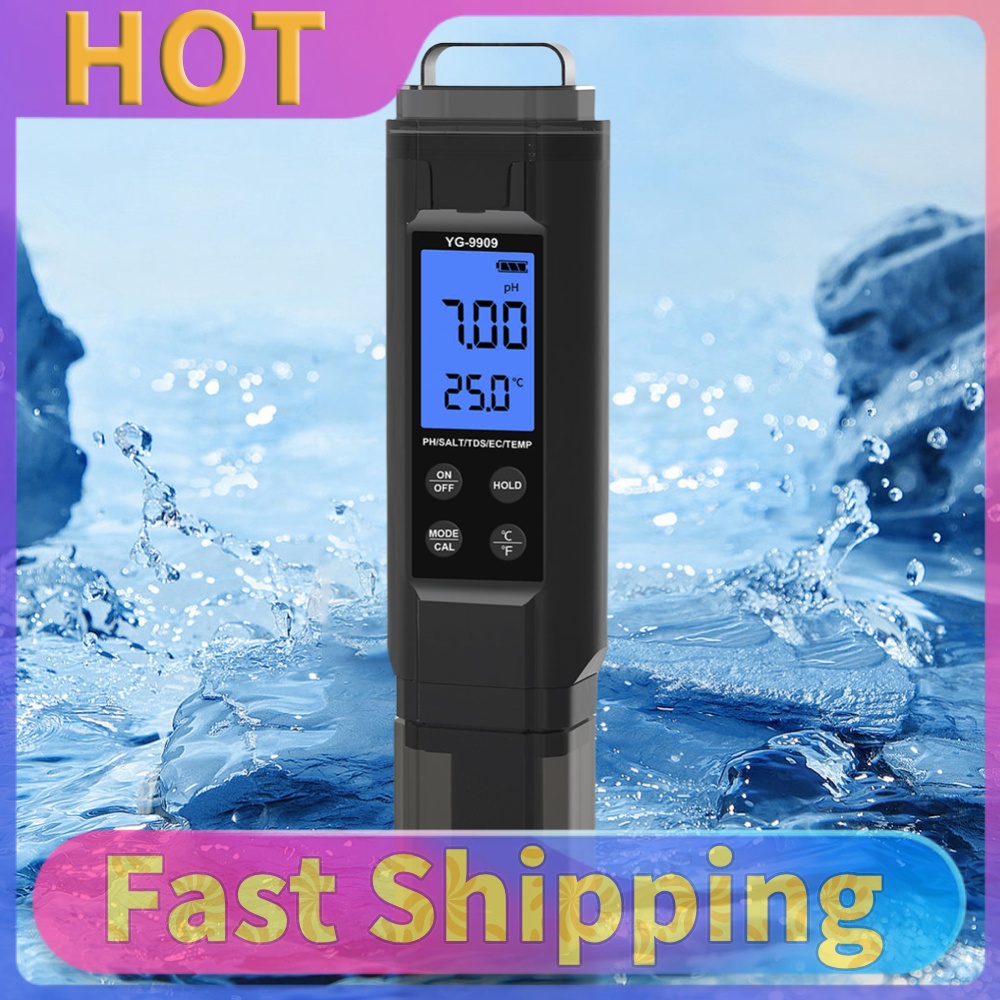 Ph Meter Digital Water Tester - 5가지 기능을 갖춘 디지털 수질 측정기